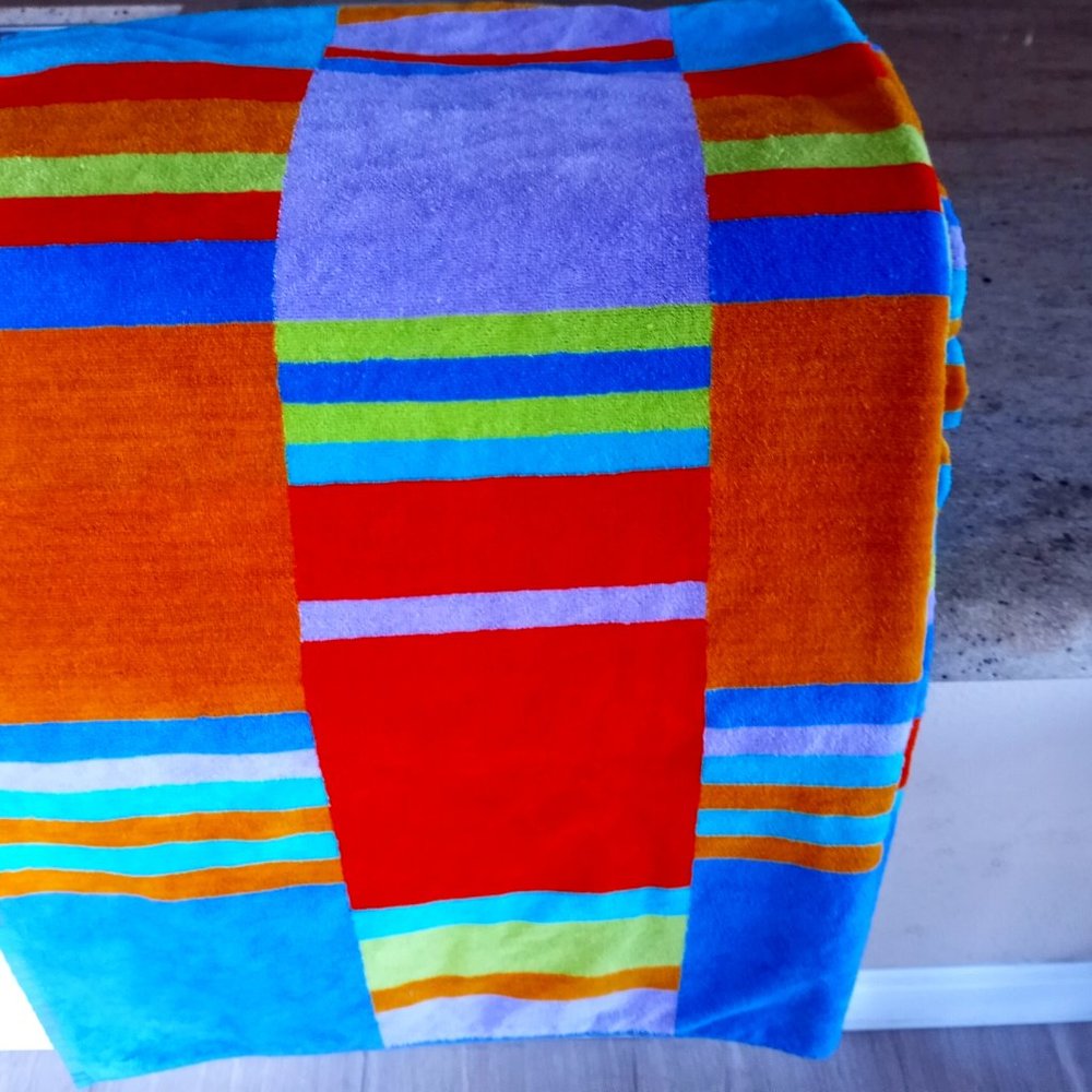 Extra Large Luxurious "The Painted Beach" Beach Towels from Brazil.